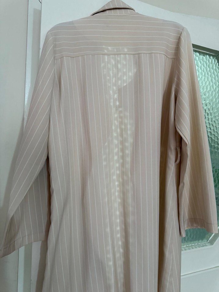 Bej Kadın Uzun Trench Coat - Görsel 2