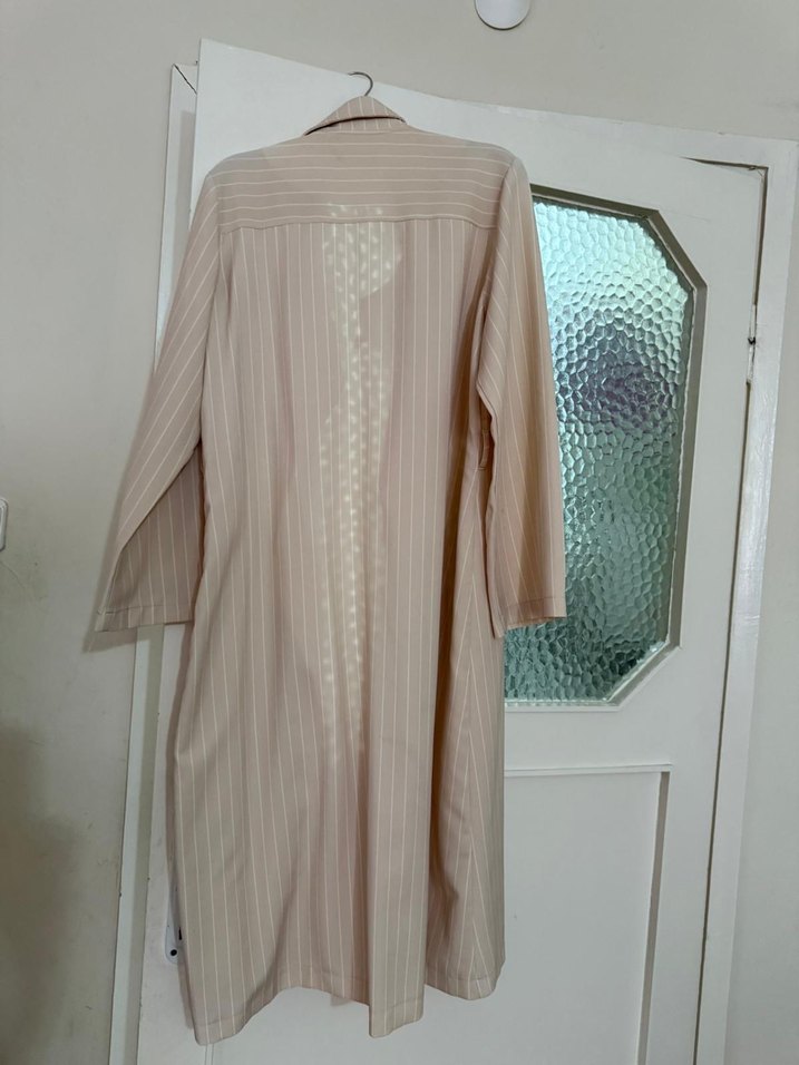 Bej Kadın Uzun Trench Coat - Görsel 4