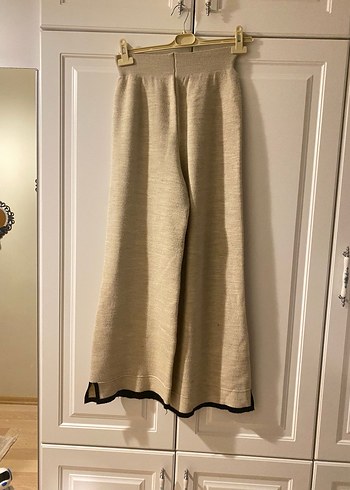 Bej Uzun Kollu Salaş Keten Kadın Kazak - Görsel 13