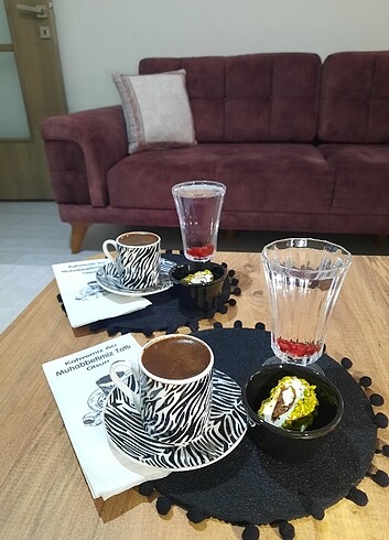 Beden siyah Renk Fincan takımı