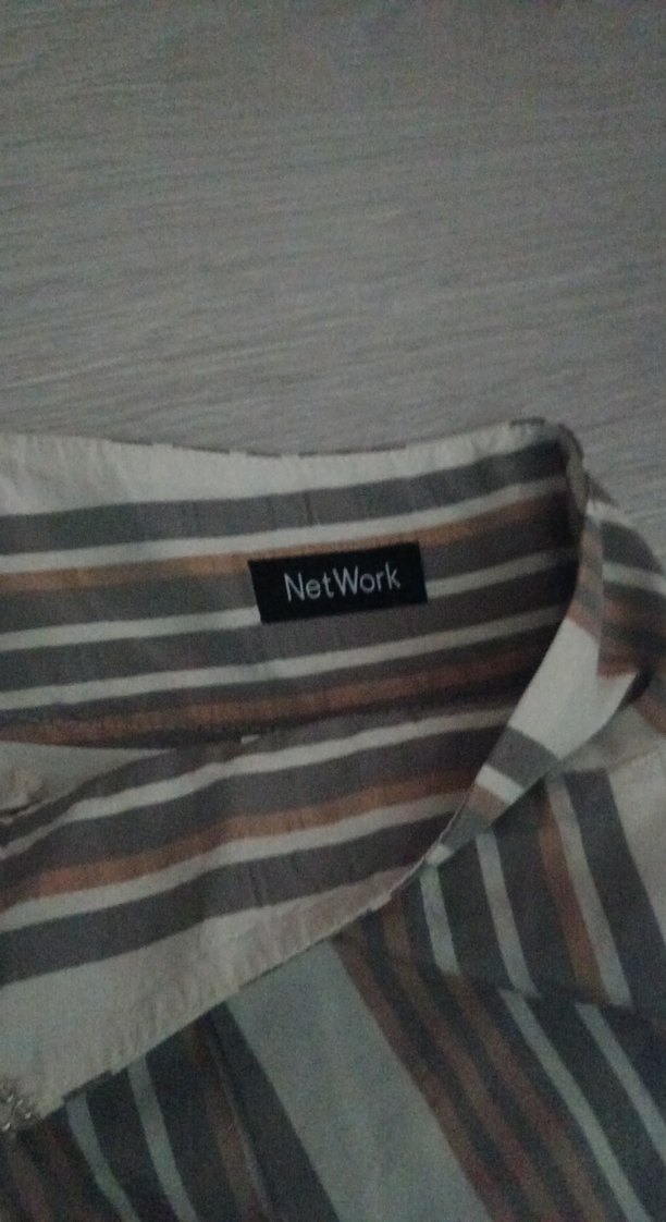 Bej şeritli pileli Etek - Görsel 2