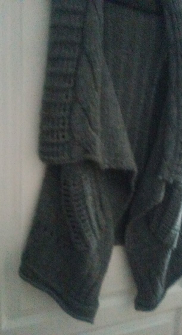 Bohem Gri Kadın Triko yelek - Görsel 2