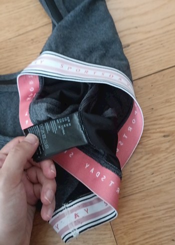 Gri Atletik Mini Şort ve Spor Büstiyer - Görsel 5