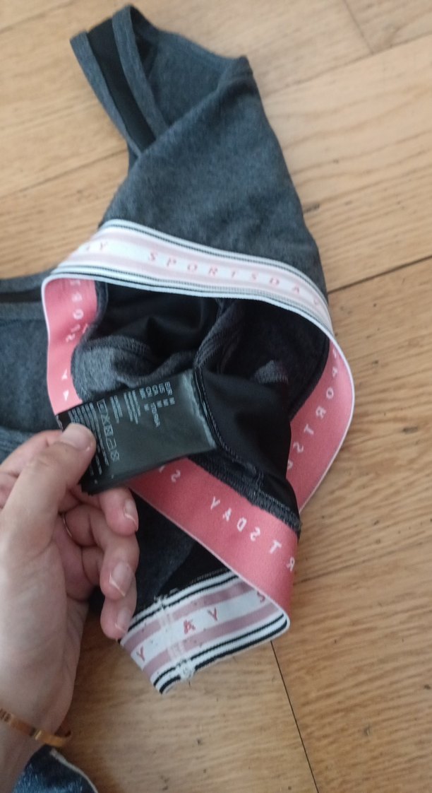 Gri Atletik Mini Şort ve Spor Büstiyer - Görsel 5