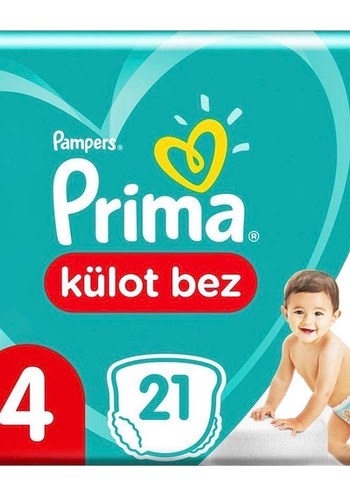 Pampers Prima Külot Bez 4 Numara 21 Adet