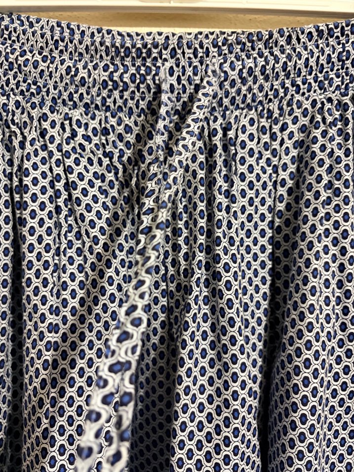 Mavi Puantiyeli Pilili Midi Kadın Etek - Görsel 3