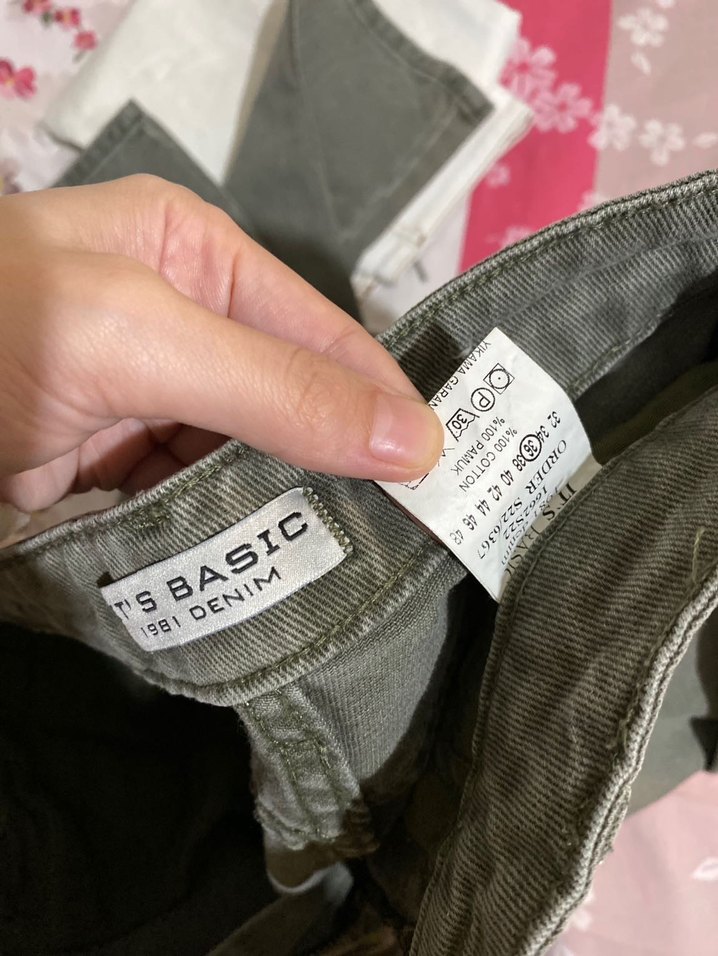 Kadın Haki Denim Regular Fit Jean - Görsel 2