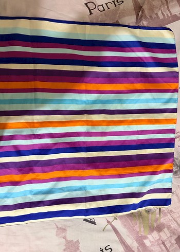 Çok Renkli Pilili Bohem Kadın Fuları - Görsel 3