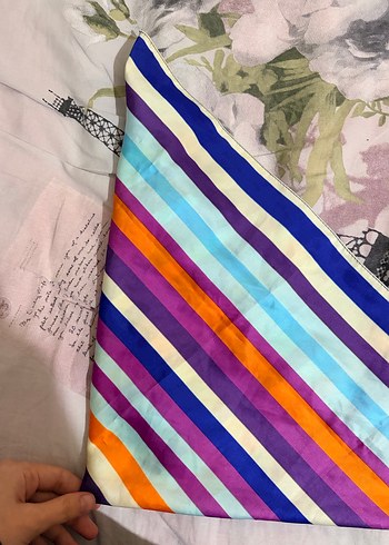 Çok Renkli Pilili Bohem Kadın Fuları - Görsel 2