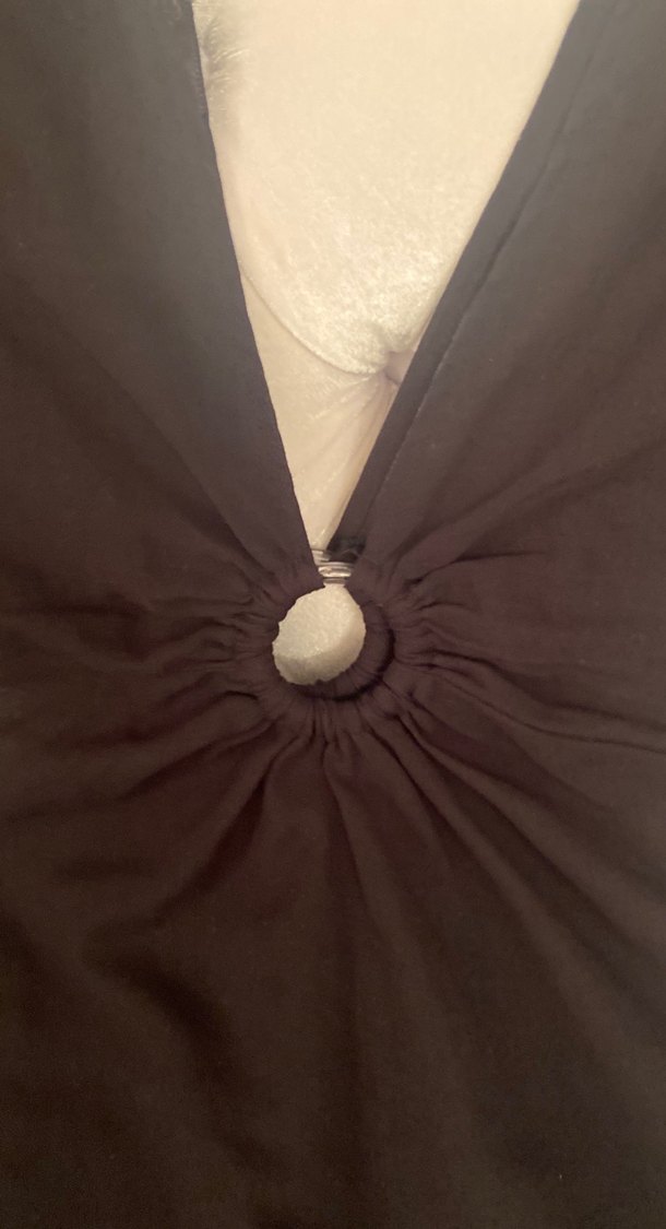 Siyah V Yaka pareo - Görsel 2