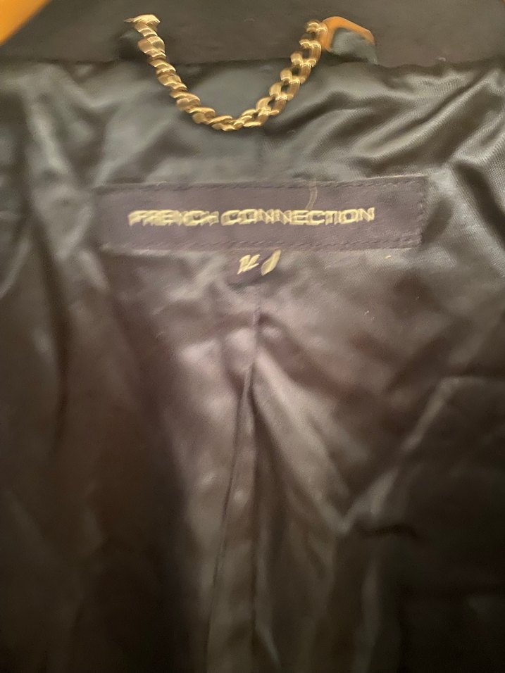 Lacivert Kürklü Yün Kaban - Görsel 3