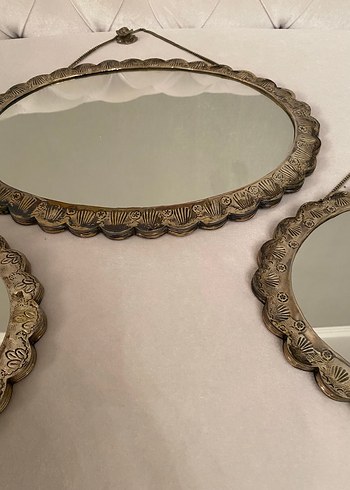 Vintage Oval Duvar Aynaları Seti - Görsel 6
