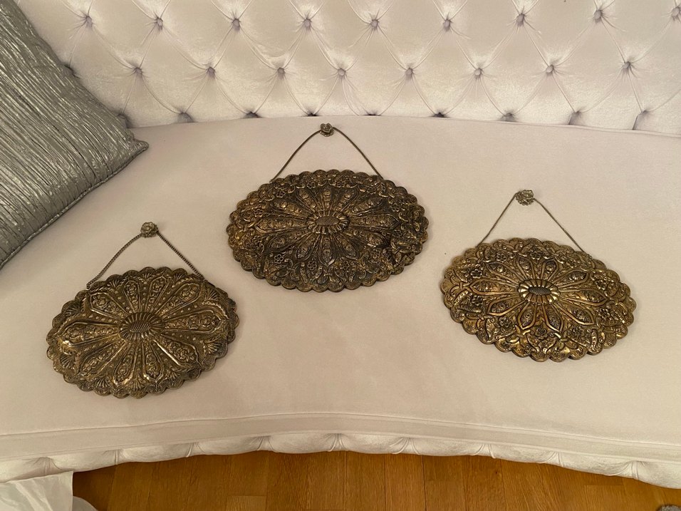 Vintage Oval Duvar Aynaları Seti - Görsel 3