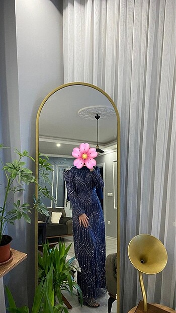 lacivert abiye - Görsel 3