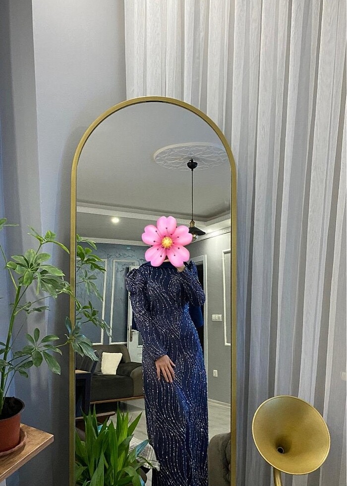 lacivert abiye - Görsel 3