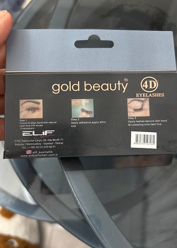 Gold Beauty 4D Parlak Sahte Kirpikler - Görsel 3