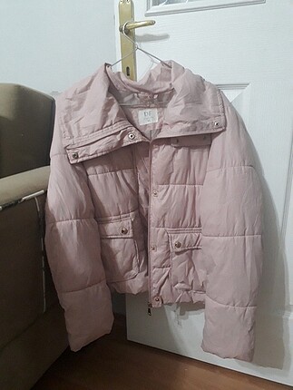M beden toz pembe şişme mont 