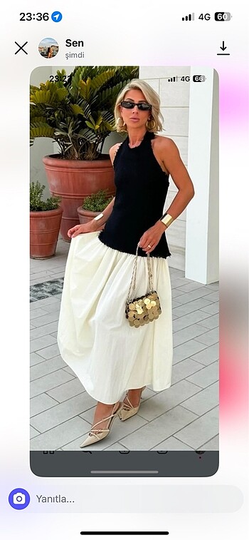 Zara halter elbise