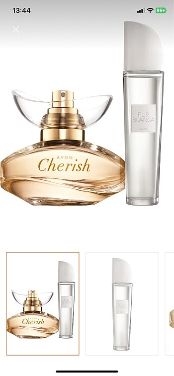 avon cherish parfüm ve pur blanca parfüm