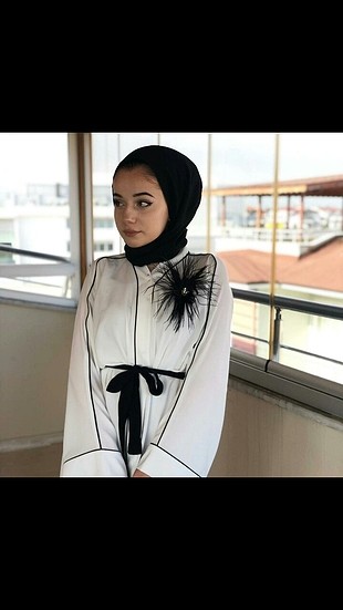 m Beden beyaz Renk al sheika abaya