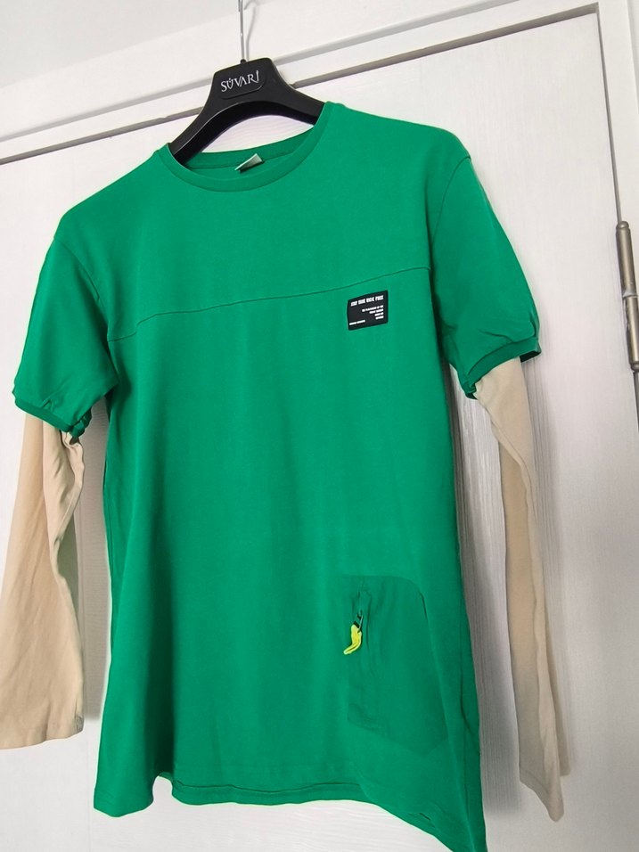 Erkek Çocuk Yeşil Sweatshirt - Görsel 4