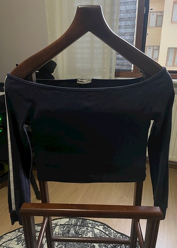 Kadın Lacivert Uzun Kollu Sweatshirt - Görsel 2