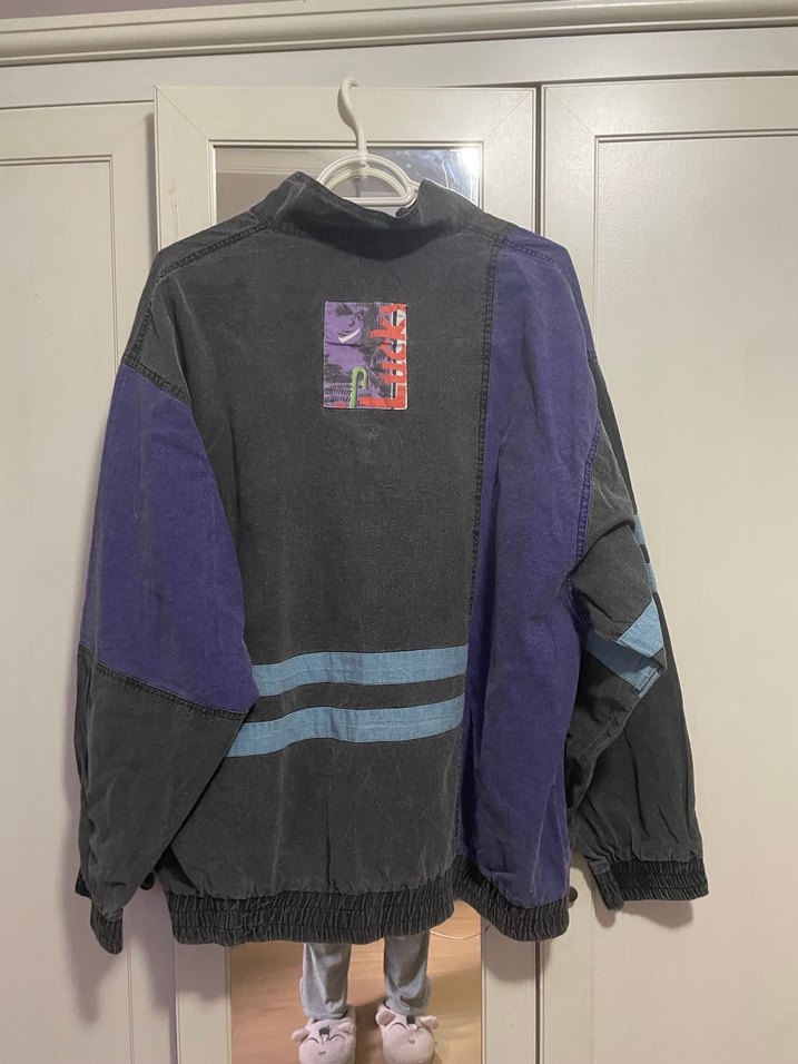 Mor Düğmeli  Vintage Ceket - Görsel 2