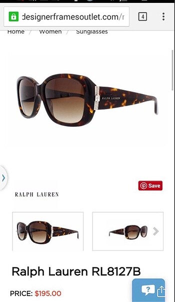 Ralph Lauren - kadın güneş gözlüğü - Görsel 2