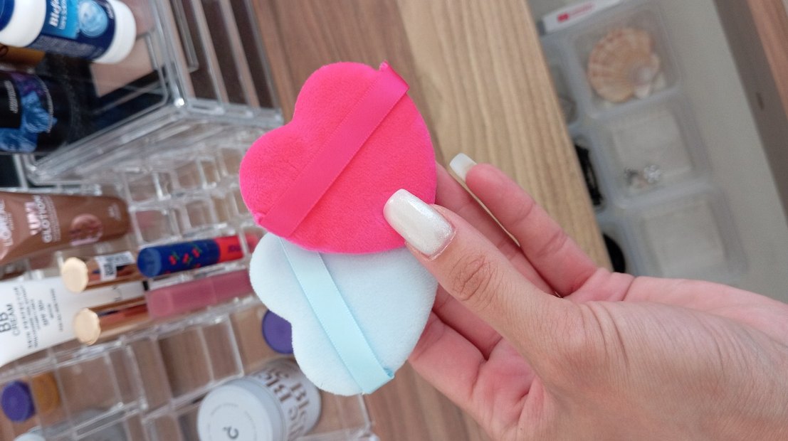 Kalp Şekilli Renkli Makyaj Süngeri - Görsel 3