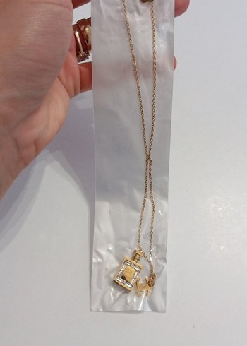 Chanel Çelik Parfüm Şişesi Kolye - Görsel 2