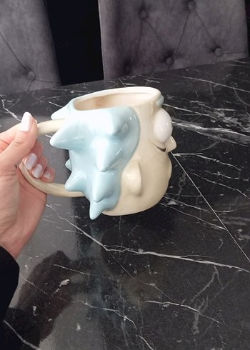 Büyük Boy 3D Rick Seramik Kupa - Görsel 6