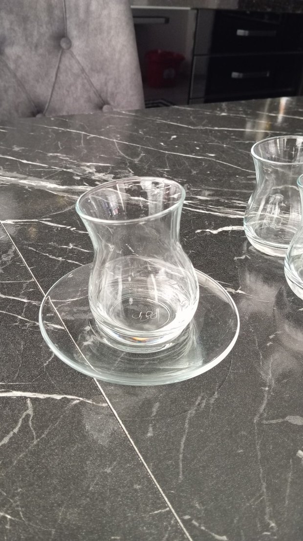 6'lı Paşabahçe Kozan Çay Bardağı ve Tabak Seti - Görsel 3