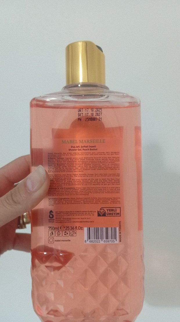 Mabel Marseille Şeftali Sepeti Duş Jeli - Görsel 2