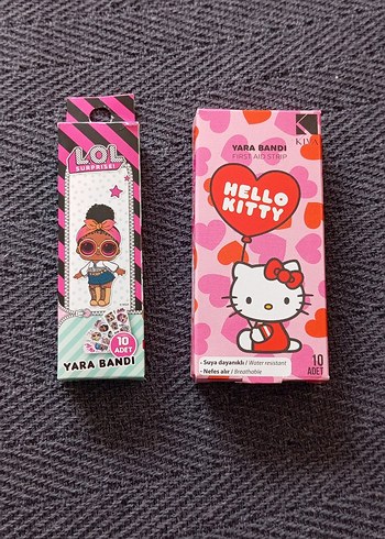 LOL Surprise ve Hello Kitty Yara Bandı Seti