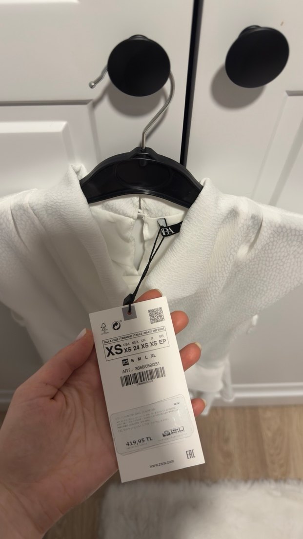 Zara Beyaz Bluz - Görsel 2