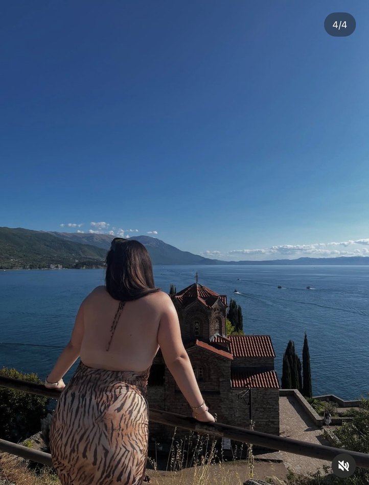 Bershka Camel Zebra Desenli Uzun Tüllü Elbise - Görsel 2