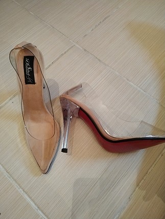 Zara şeffaf stiletto