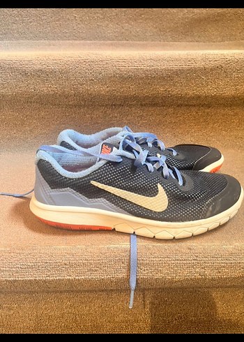 Mavi Bağcıklı Kadın Spor Ayakkabı - Görsel 4