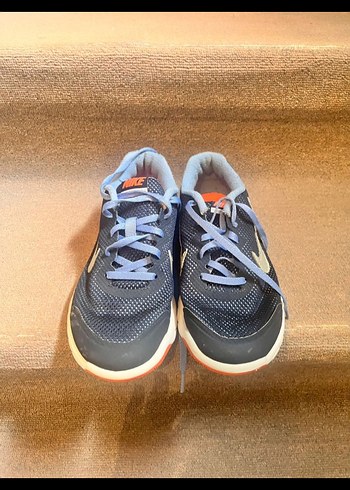 Mavi Bağcıklı Kadın Spor Ayakkabı - Görsel 3