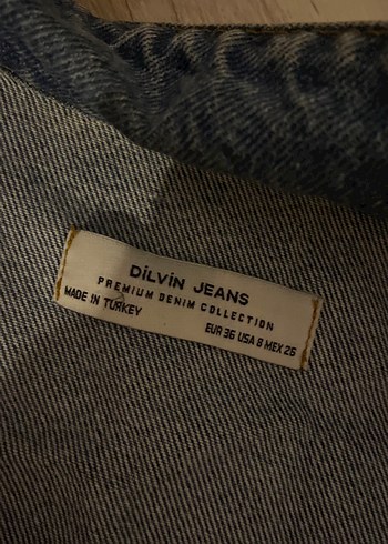Düğmeli Kadın Mavi Denim Ceket - Görsel 3