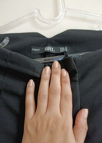 Diğer Siyah Midi Kumaş Kadın Pantolon