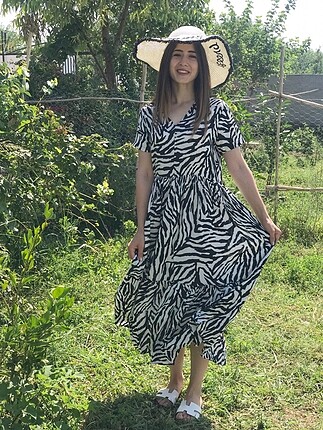 Zebra elbise