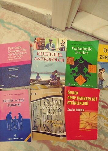 Psikolojik danışmanlık ders kitaplarım 
