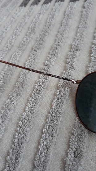 universal Beden lacivert Renk Orjinal Rayban 3447 Round Metal güneş gözlüğü