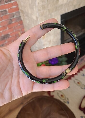  Beden siyah Renk Cloisonne bilezik