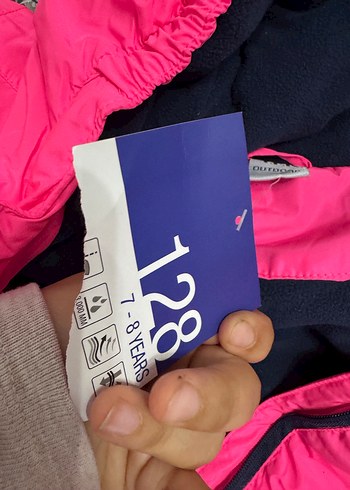 Kız Çocuk Neon Pembe Fermuarlı Mont - Görsel 8