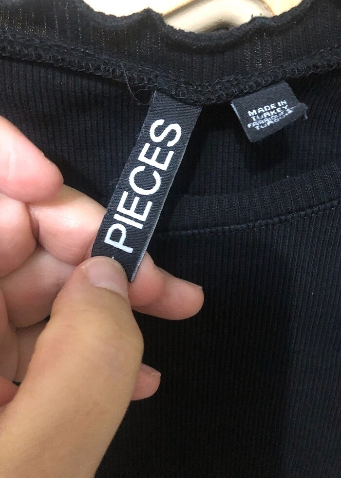 Pieces marka siyah tatlı tşört - Görsel 3
