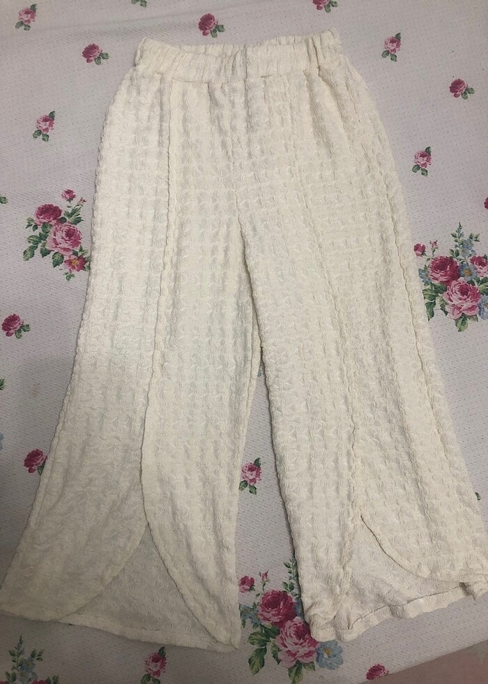 Koton plazzo krem pantolon - Görsel 2