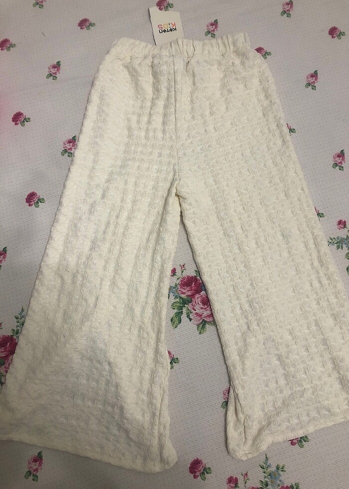 Koton plazzo krem pantolon - Görsel 3