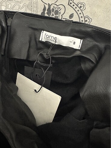 Fame İstanbul deri etek etiketli - Görsel 5